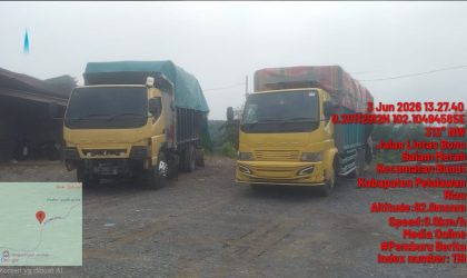 Dua Truk Kayu Alam Diduga Hasil Pembalakan Liar di Pelalawan