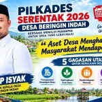 Pilkades Beringin Indah 2026, Asep Isyak Nomor Urut 3 Usung Slogan “Aset Desa Menghasilkan, Masyarakat Mendapat Manfaat”
